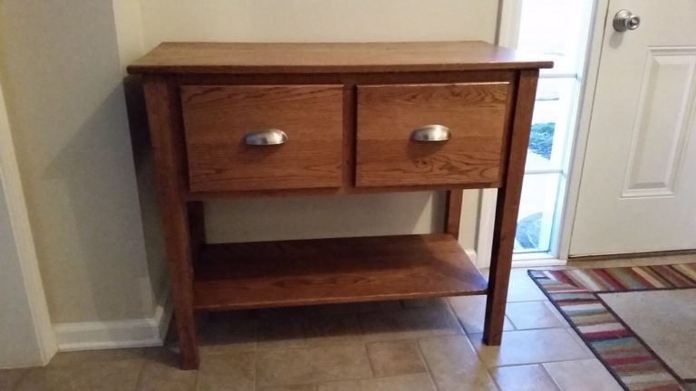 Entry table with drawers