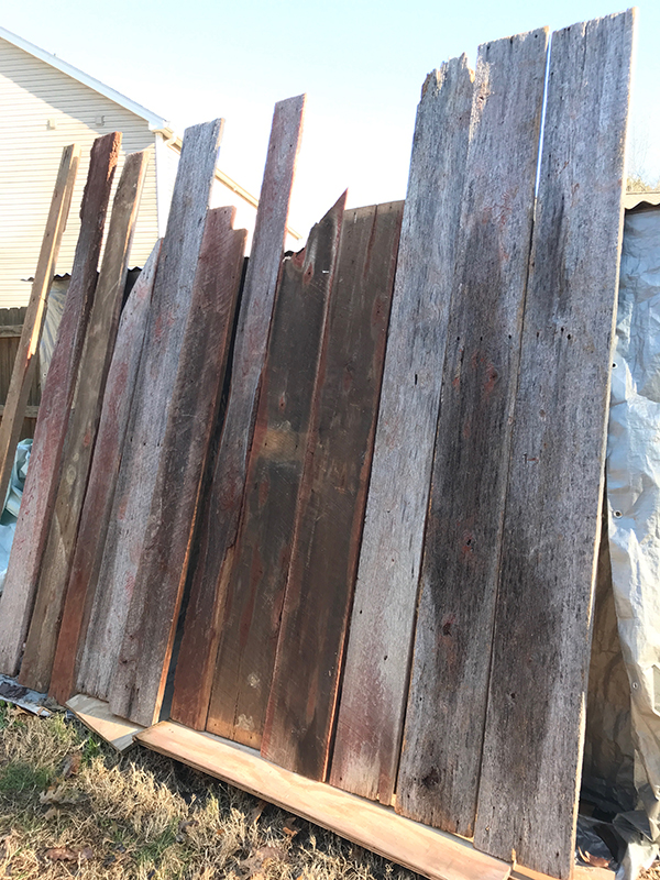 wall of barn wood