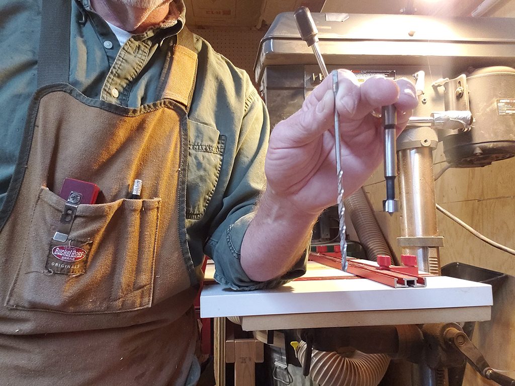 using a forstner bit on a drill press