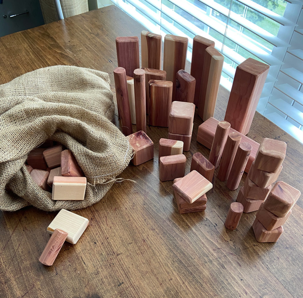 children's cedar blocks for sale