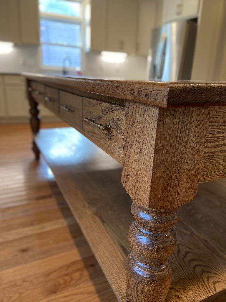 Large kitchen island