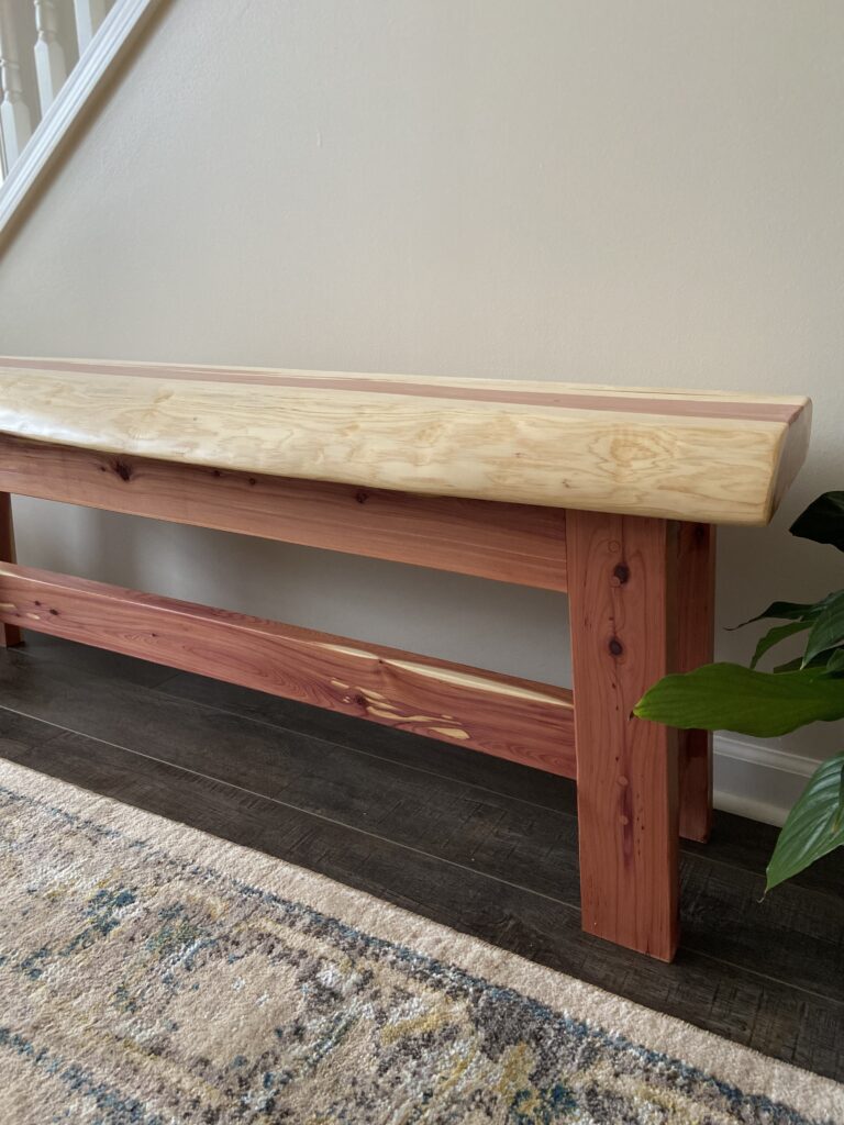 cedar bench