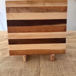 17 x 15 1/2" Walnut, Cherry and maple cutting board