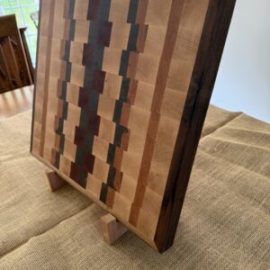 End grain, multiple species cutting board for that butcher inside of you